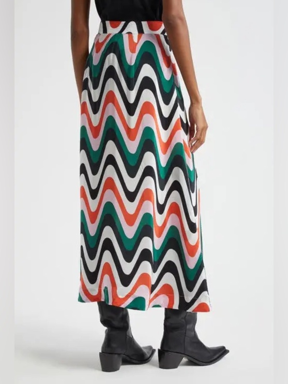 Farm Rio: Wave Gradient Midi Skirt - Picture 6 of 10